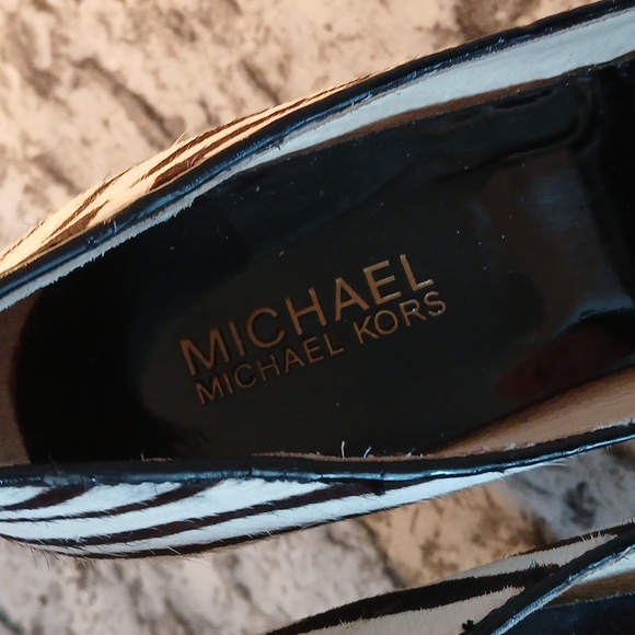 🦓 🔥Michael Kors zebra print heels size 7M - Picture 7 of 15